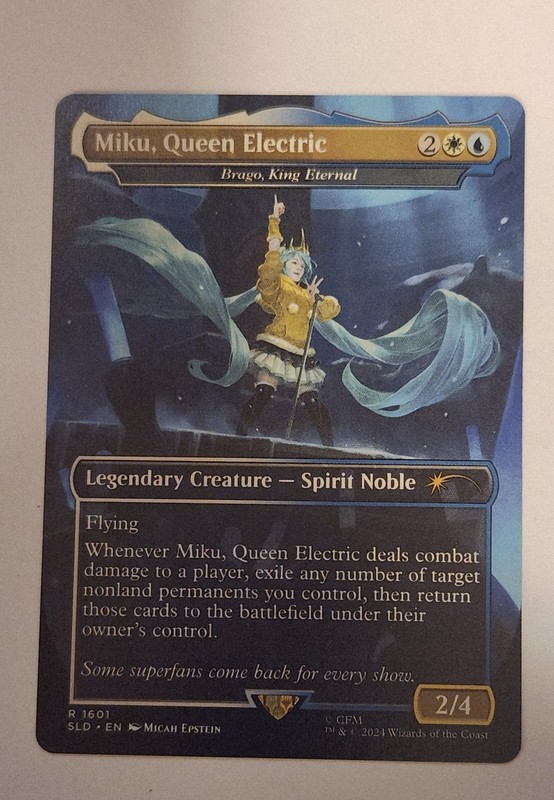 Miku, Queen Electric / Brago, King Eternal MTG SLD 1601 Rare NM Magic Blink