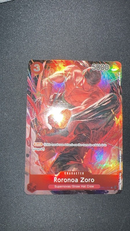 One Piece Roronoa Zoro *PRE-ERRATA* Parallel – Romance Dawn OP01-025 Holo Wheel
