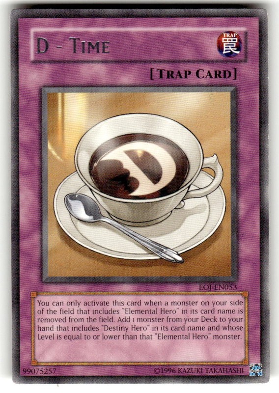 D – Time EOJ-EN053 Rare Enemy of Justice Yu-Gi-Oh Near Mint