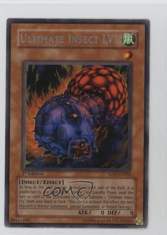 Ultimate Rare – Insect LV1 1st Ed. YuGiOh Soul of the Duelist #SOD-EN005 2004