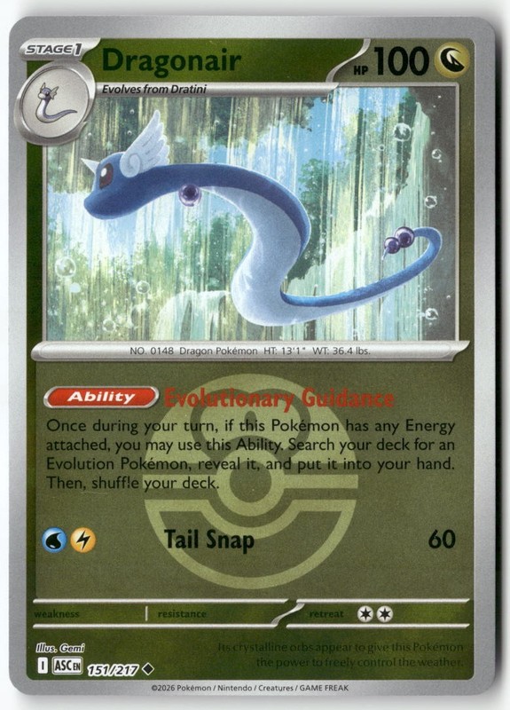 Dragonair (Love Ball) Uncommon ME: Ascended Heroes 151/217 NM