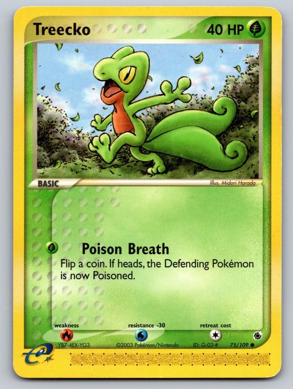 Treecko 75/109 Common Ruby & Sapphire