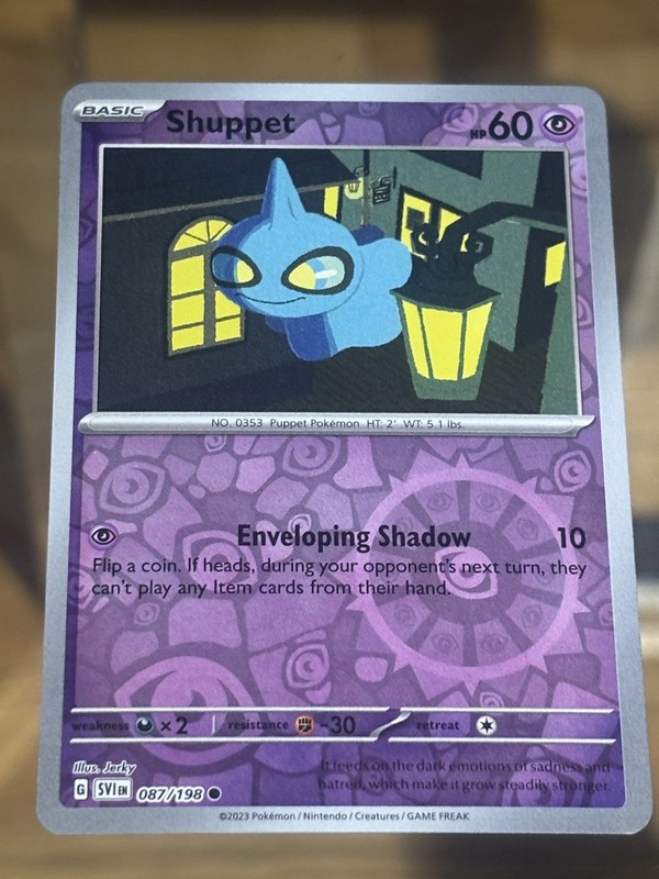 Pokémon – Shuppet – 087/198 – Scarlet & Violet – Reverse Holo