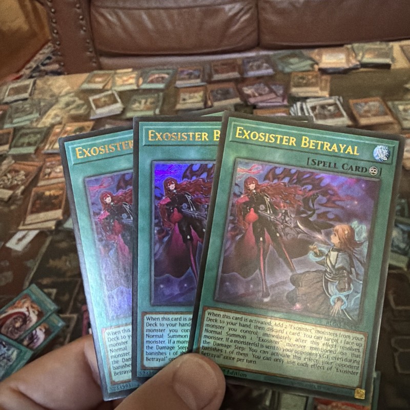3x Exosister Betrayal 1st Edition Ultra Rare BLGG-EN130 Yu-Gi-Oh!