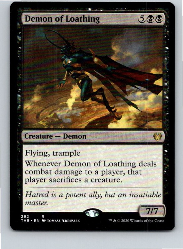 Magic the Gathering Demon of Loathing Theros Beyond Death 292 MTG Free Shipping!