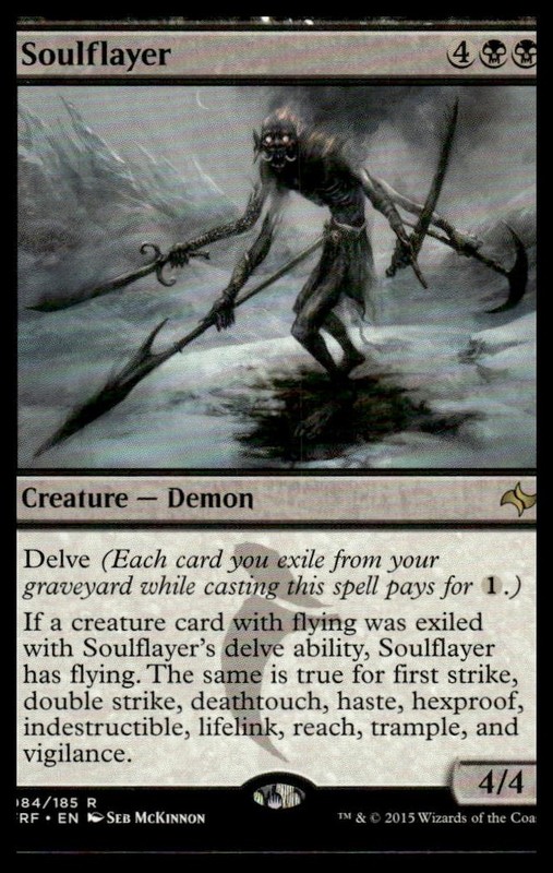 MTG Fate Reforged #84 Soulflayer – Lightly played