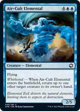Air-Cult Elemental 45 Adventures in the Forgotten Realms MTG Foil NM