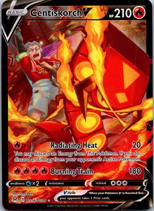 Centiskorch V SWSH11: Lost Origin Trainer Gallery TG14/TG30 NM Holo