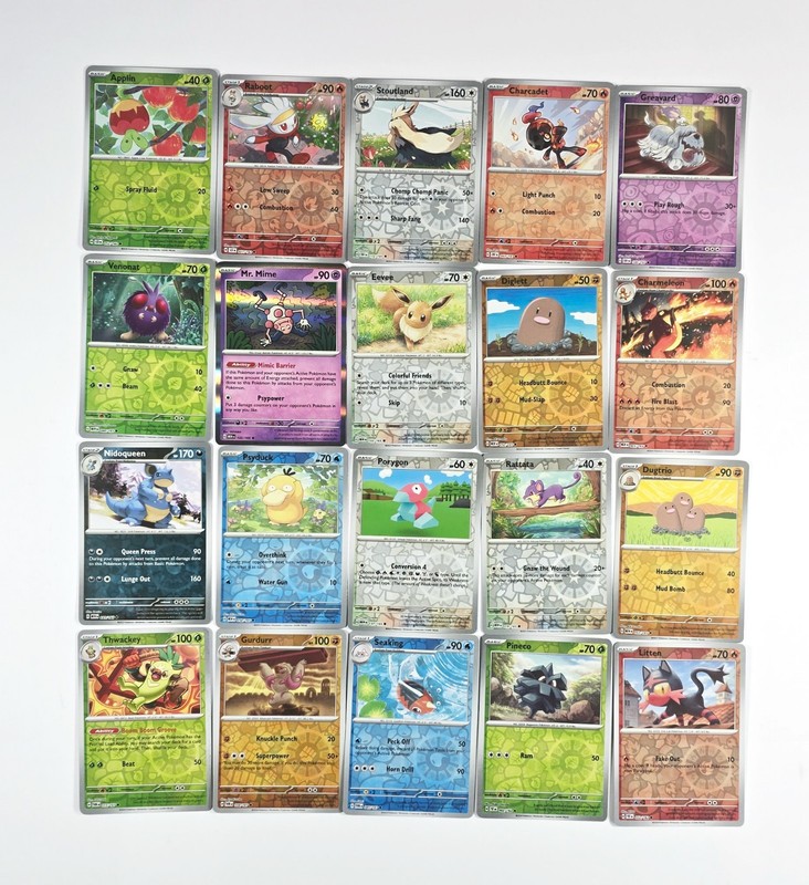 20 x Reverse Holo Pokemon Cards – NM