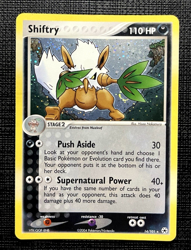 Pokémon TCG Shiftry 14/101 Ex Hidden Legends 2004 Holo Rare LP
