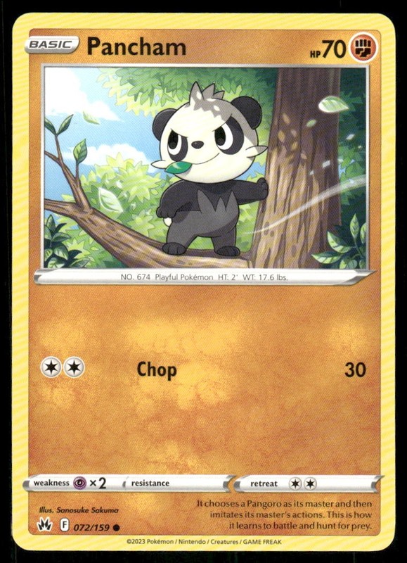 Pancham 072/159 – Crown Zenith – Common NM