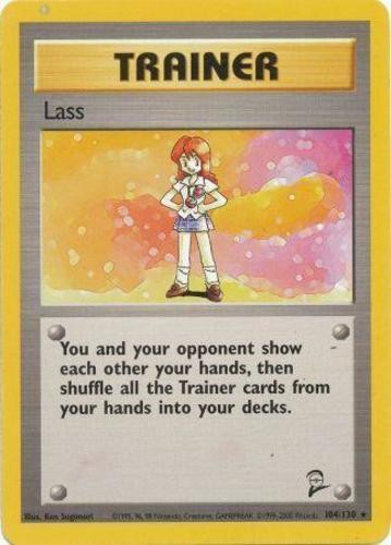 Moderately Played, English Pokemon Regular Lass – 104/130 – Rare – Unlimited Edi