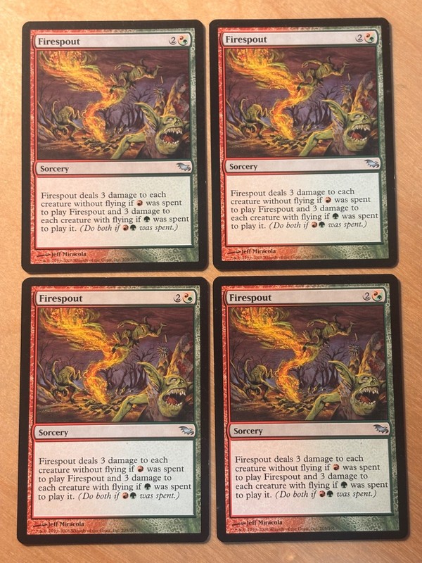 Magic the Gathering MTG 1x Firespout Shadowmoor LP