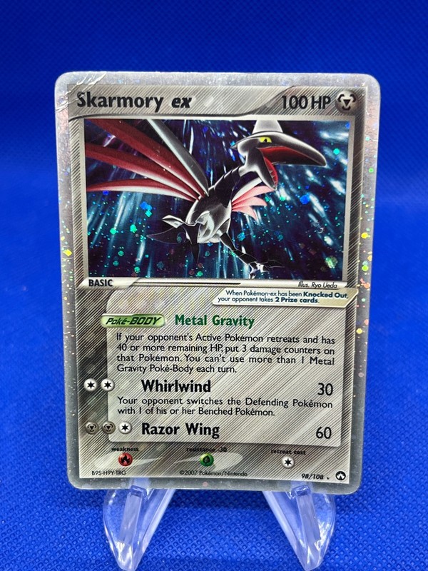 2007 EX Power Keepers Skarmory ex 98/108 Ultra Rare DMG/Creased