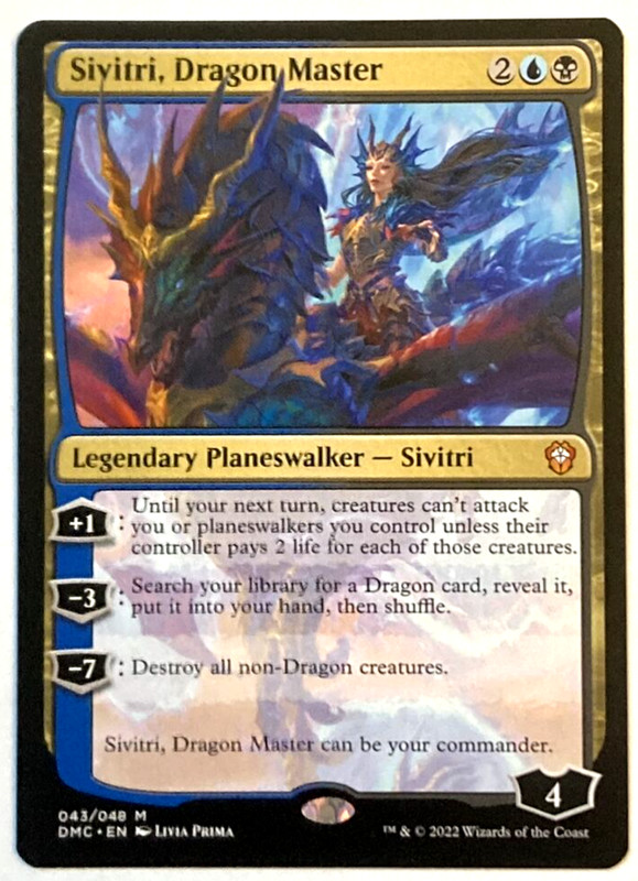 MTG Sivitri, Dragon Master Commander: Dominaria United 043/048 Mythic NM
