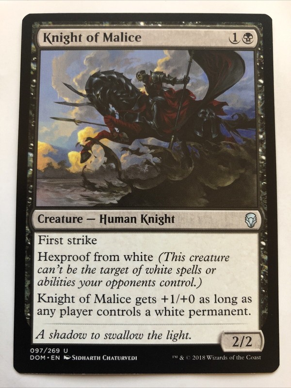 MTG Dominaria Knight of Malice 097/269 NM