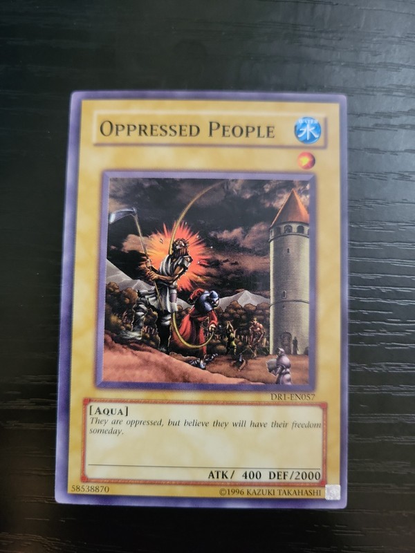Yugioh! Oppressed People DR1-EN057 Unlimited Common Normal LP