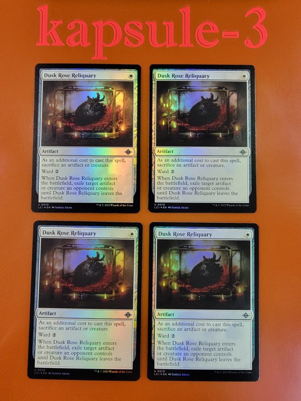 4x Dusk Rose Reliquary | FOIL | Lost Caverns of Ixalan | MTG Magic Cards