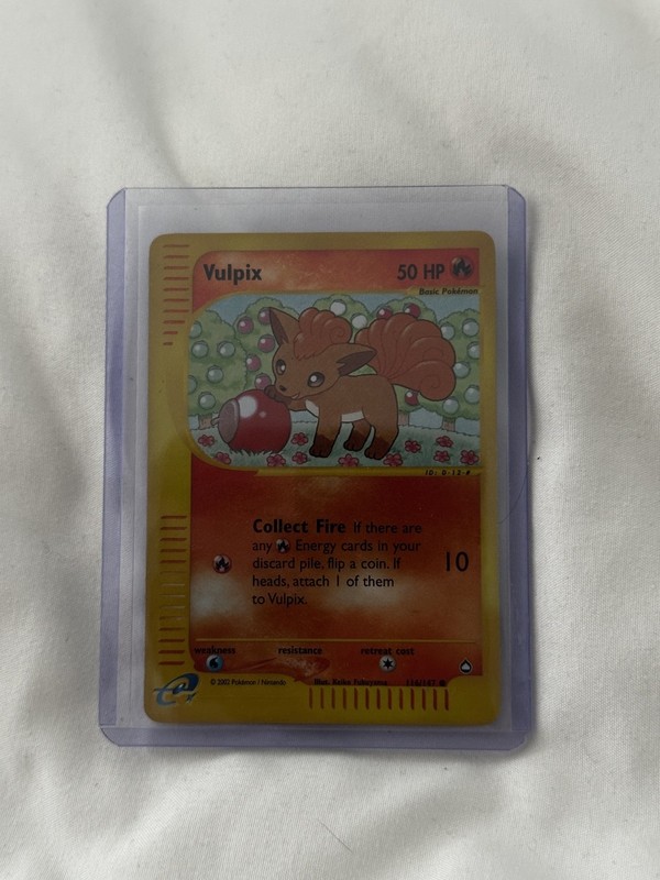 Vulpix Reverse Holo #116Pokemon Aquapolis LP