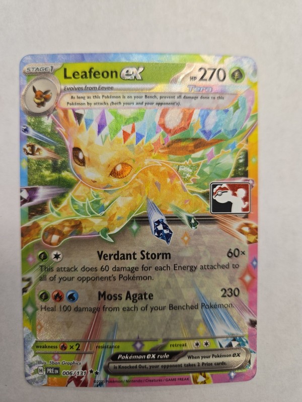 Leafeon ex 006/131 Prize Pack Series 7 NM