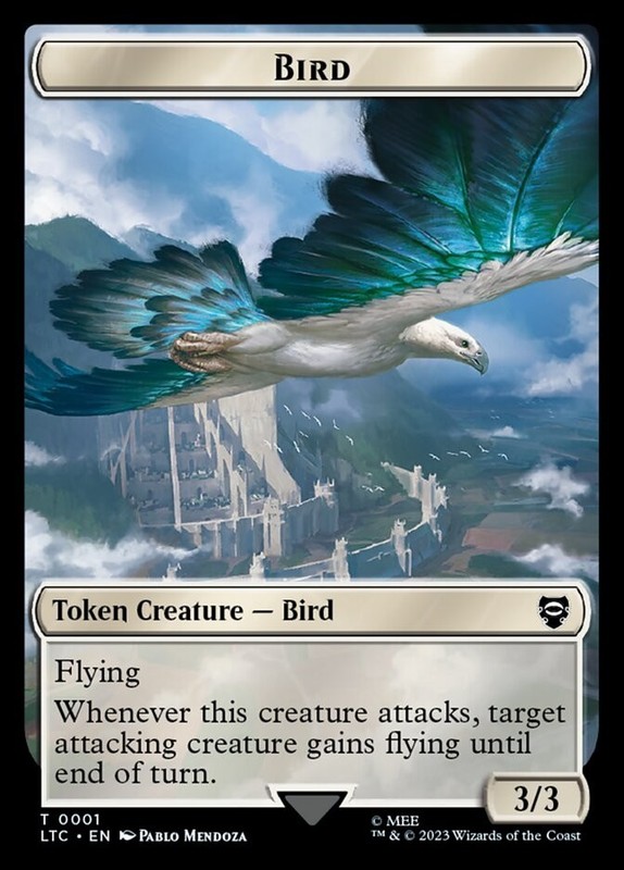 (x4) Bird – Food 0001-0010 Double Sided Token Set LOTR Commander MTG NM
