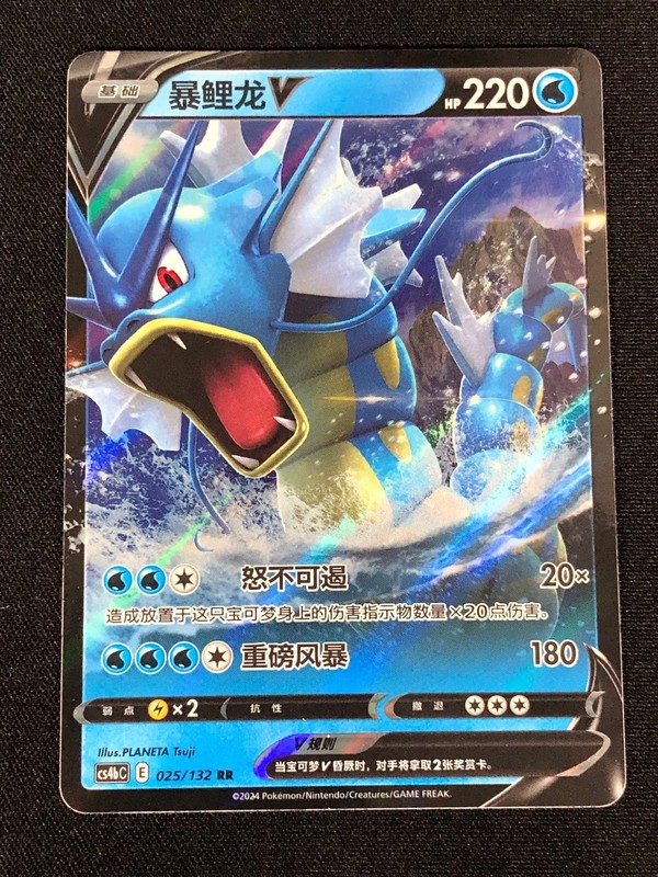 Pokemon Gyarados V 025/132 RR (NM) Holo Chinese