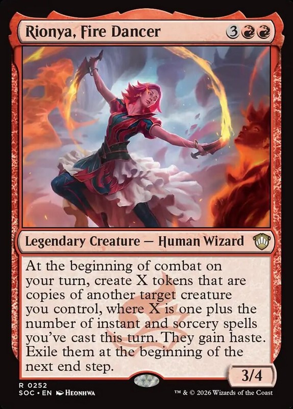 Rionya, Fire Dancer 252 NM Secrets of Strixhaven Commander MTG PA