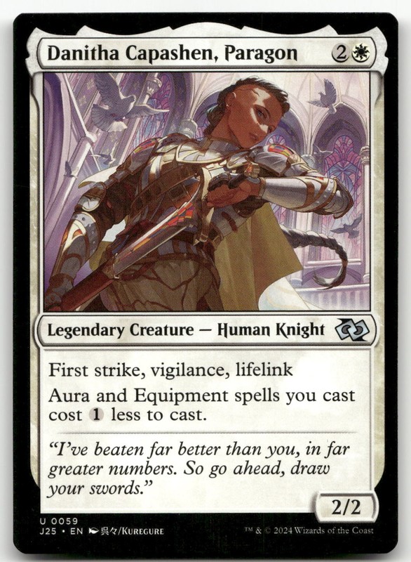 Danitha Capashen, Paragon (Anime) #59 (NM) Foundations Jumpstart J25 Magic MTG