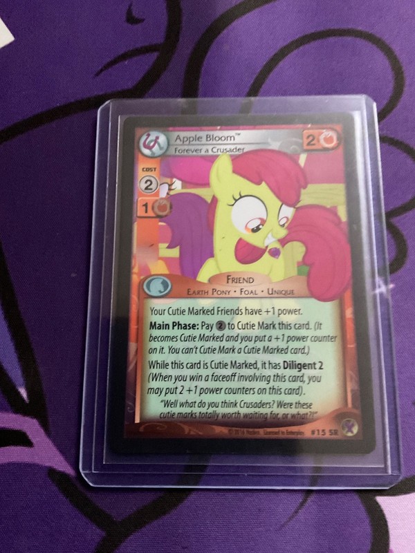 My Little Pony CCG – Apple Bloom Cutie Mark Crusader #2 F FOIL fast shipping