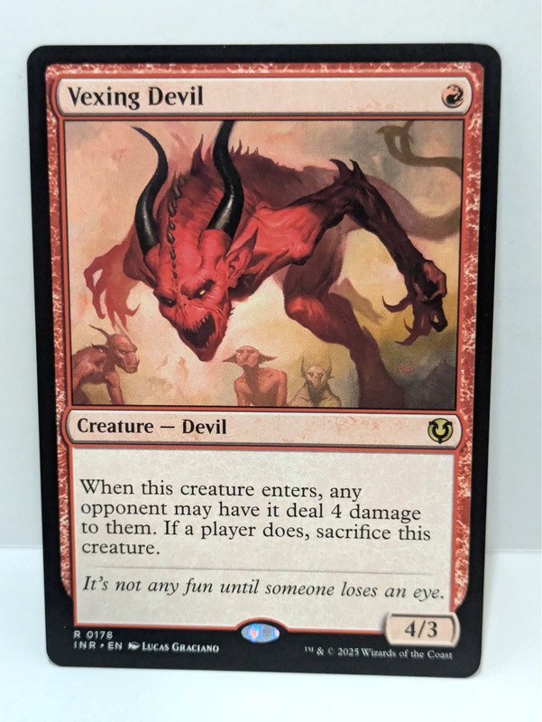 Vexing Devil – Innistrad Remastered – Rare – Regular – Regular – INR 178
