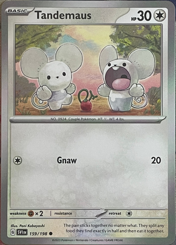 Tandemaus – 159/198 – Scarlet & Violet Base Pokemon 2023
