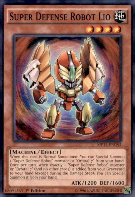 2014 Mega-Tins Mega Pack #MP14-EN063 Super Defense Robot Lio