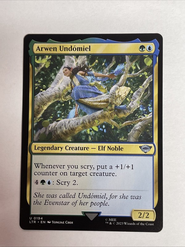MTG Arwen Undomiel Lord of the Rings Uncommon Legendary Creature Elf Noble #194