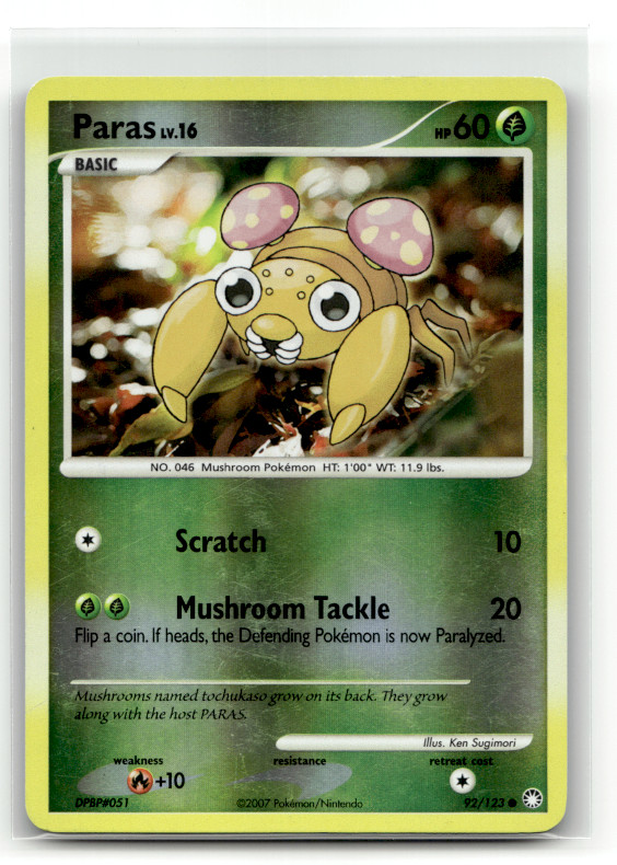 Paras 92/123 Reverse Holo Common Mysterious Treasures LP