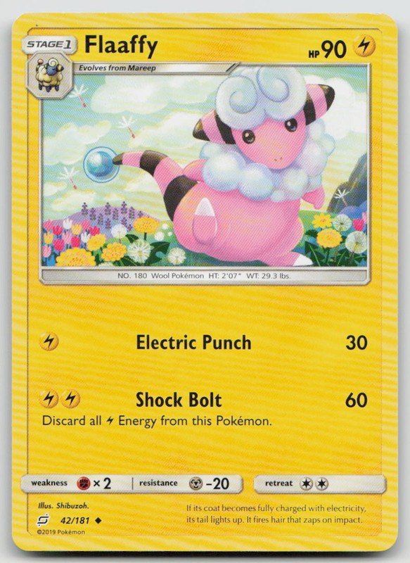 Flaaffy 42/181 Uncommon Team Up Pokemon LP