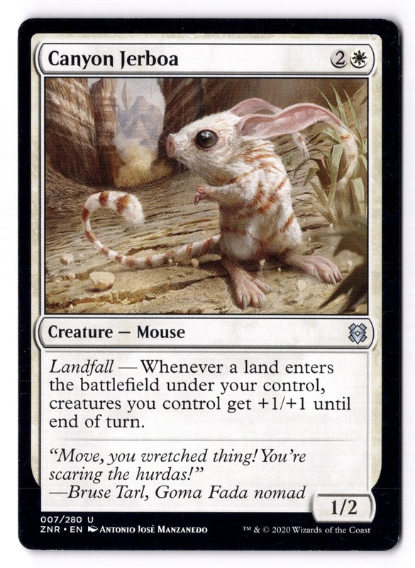 Canyon Jerboa LP* Zendikar Rising ENGLISH 007/269 mtg -UnltdCards