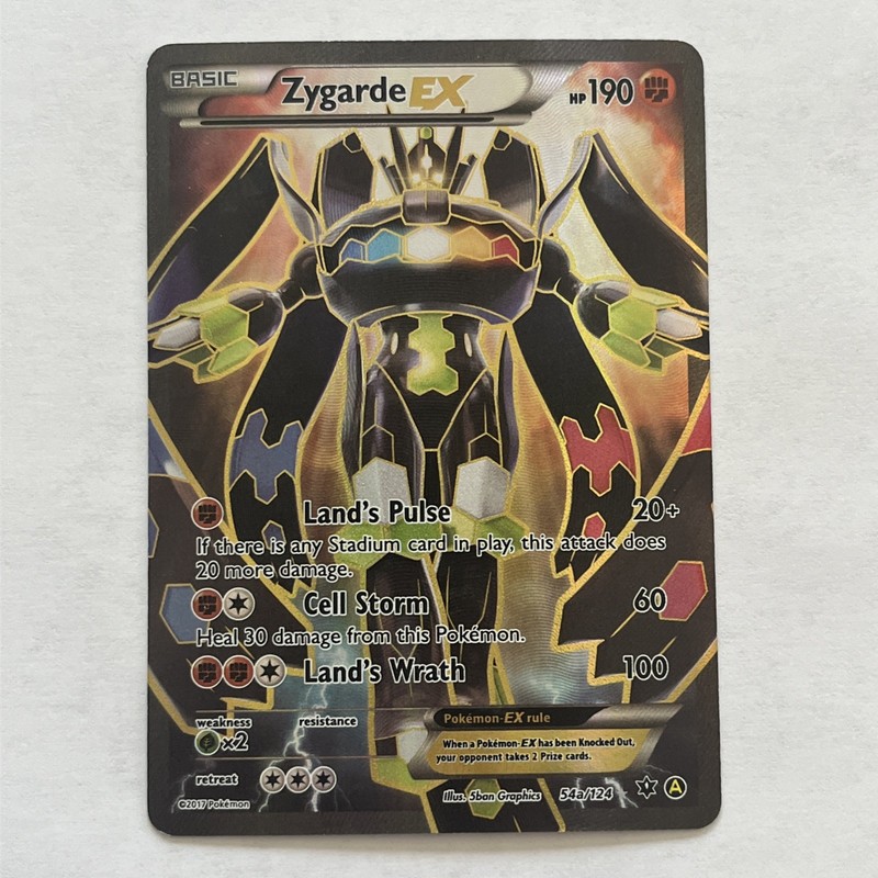 Pokémon TCG Zygarde EX 54a/124 Alternate Art Full Art XY Fates Collide