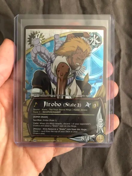 Naruto CCG Jirobo (State 2) N-1314 S23 1st Ed Foil