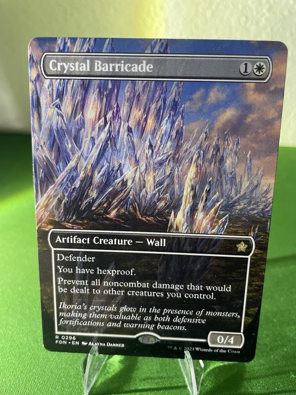 Crystal Barricade (Borderless) FDN 296 Magic: The Gathering R NM gallery