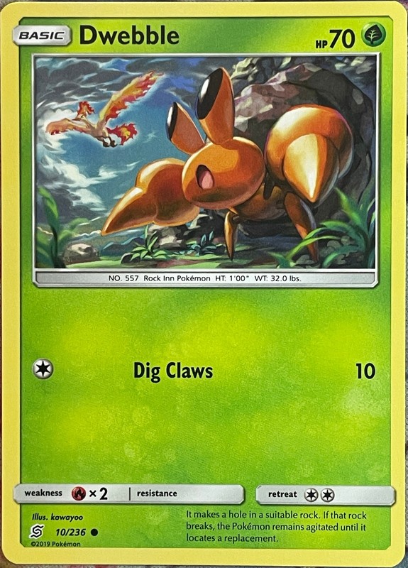 Dwebble – 10/236 – Unified Minds Pokemon 2019