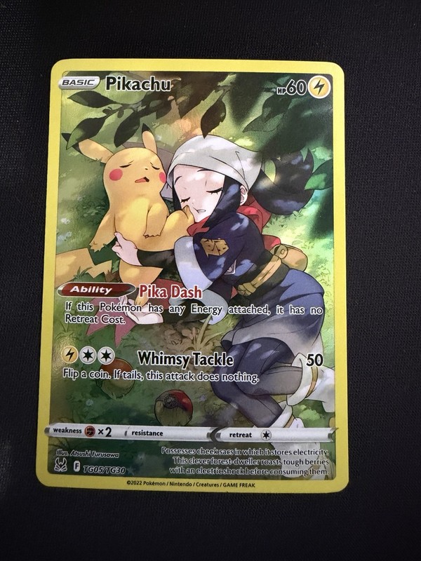 Pokemon TCG Pikachu TG05/TG30 Lost Origin Trainer Gallery Card NM Condition