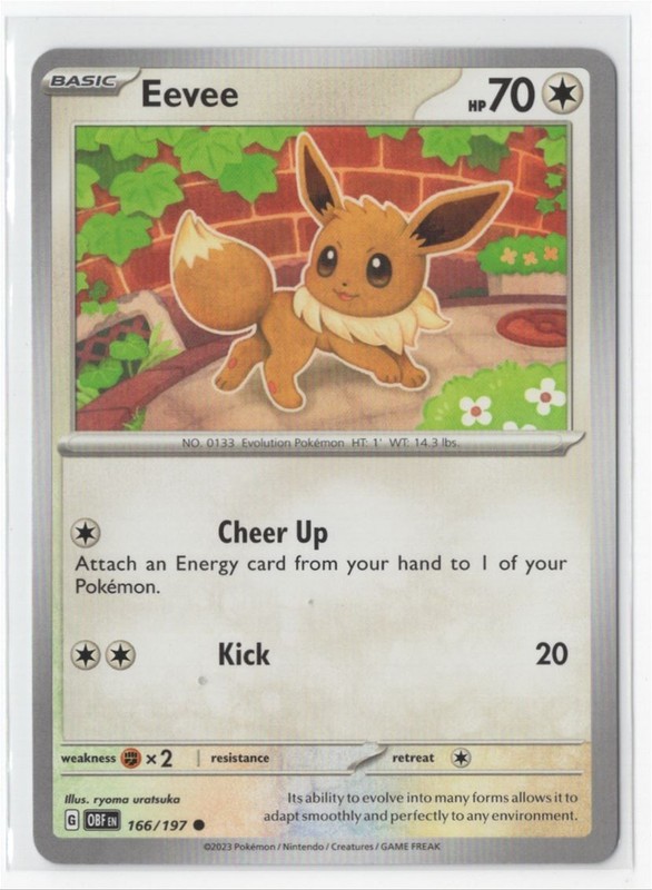 Pokemon Obsidian Flames 166/197 Eevee