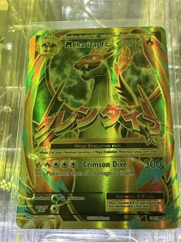 Pokémon TCG Mega-Charizard-EX Evolutions Holo Full Art Ultra Rare Card 101/108