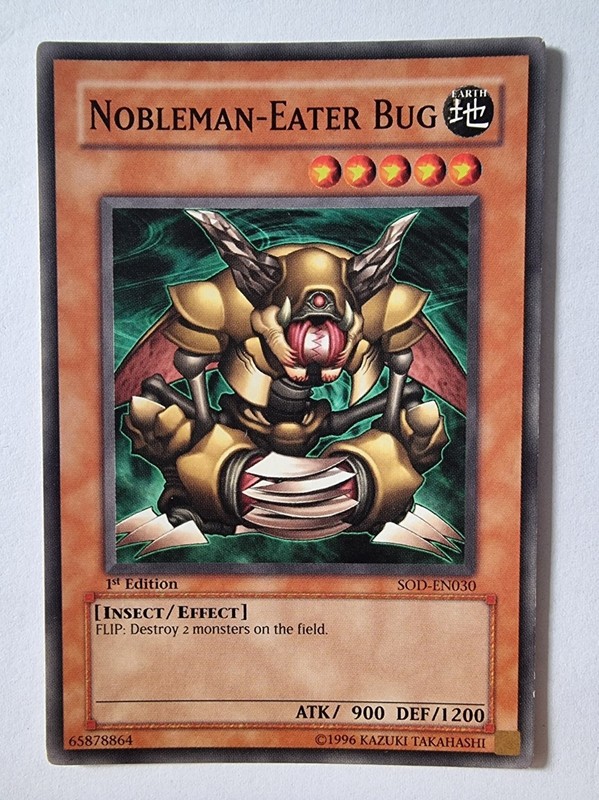 Yu-Gi-Oh! Nobleman-Eater Bug SOD-EN030 Vintage 1st Edition