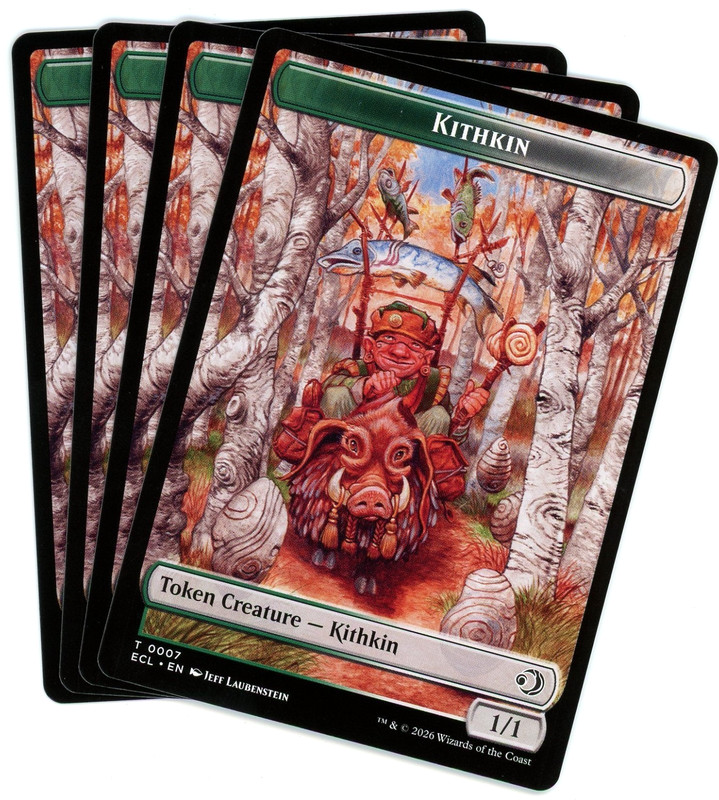 x4 Kithkin / Treasure Double-Sided Token – Lorwyn Eclipsed ECL – MTG – NM/M