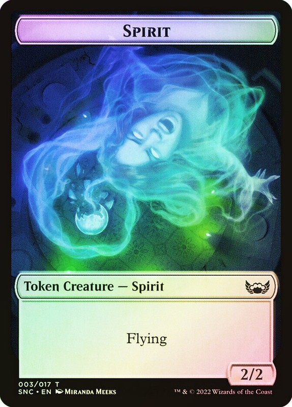 MTG FOIL {Spirit Token} // {Treasure Token} (#15) – Streets of New Capenna