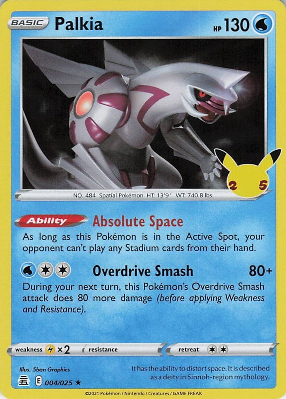 Palkia Holo Holo Rare Celebrations 004/025 NM
