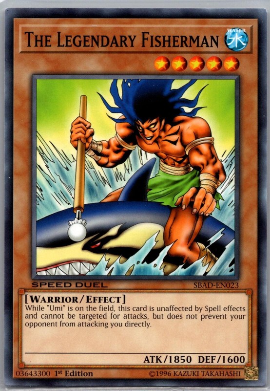 The Legendary Fisherman SBAD-EN023 Speed Duel: Attack from the Deep Yu-Gi-Oh NM