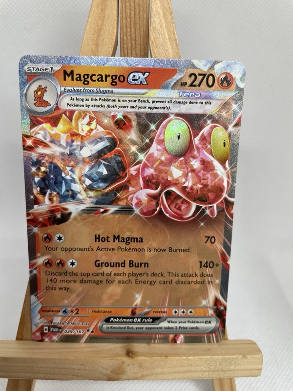 Pokemon TCG – Magcargo Ex – Twilight Masquerade – 029/167 – Half Art