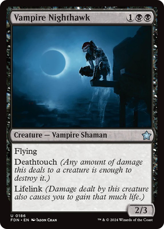 MTG Vampire Nighthawk [Foundations] Near Mint Magic